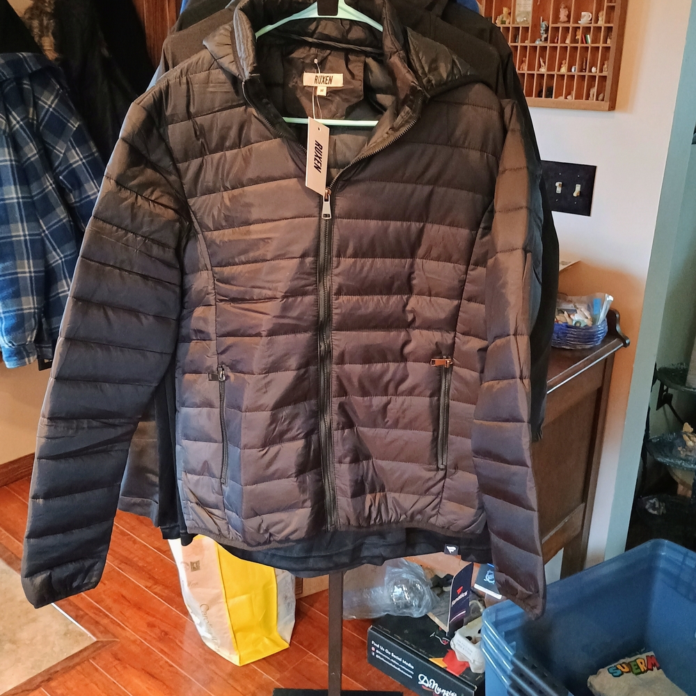 Ruxen Black Puffer Jacket
